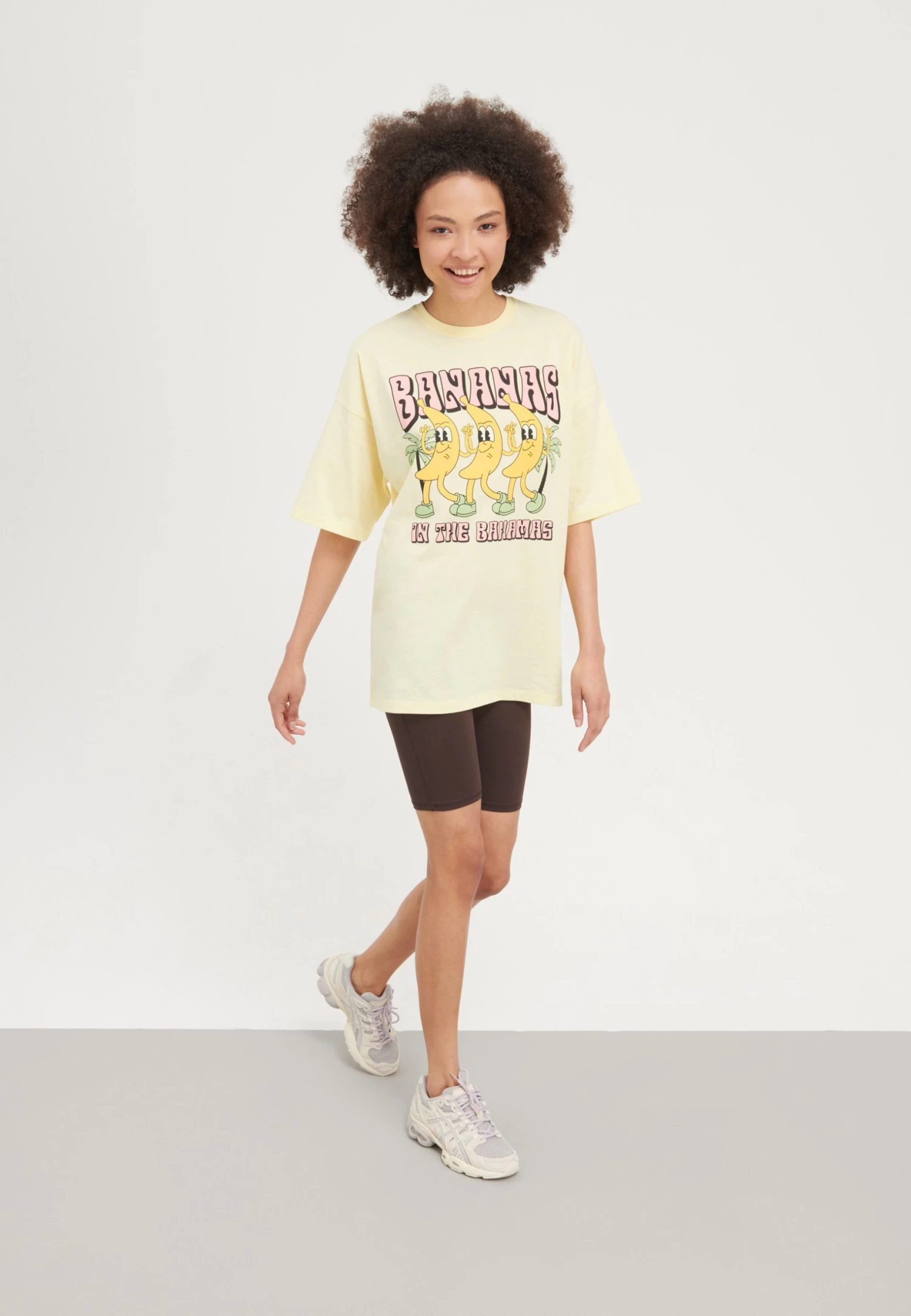 Even&Odd T-Shirt Print - Light Yellow 2 Even&Odd T-Shirt Print - Light Yellow - Afbeelding 2
