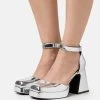 Even&Odd Plateaupumps - Silver-Coloured