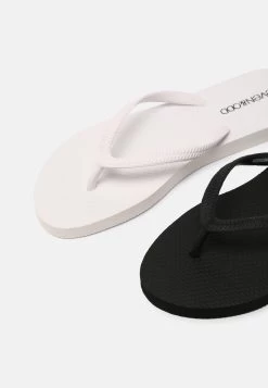Even&Odd 2 Pack - Teenslippers - Black/White -Even&Odd 61572a5719004b88b1350f88d8616a3c