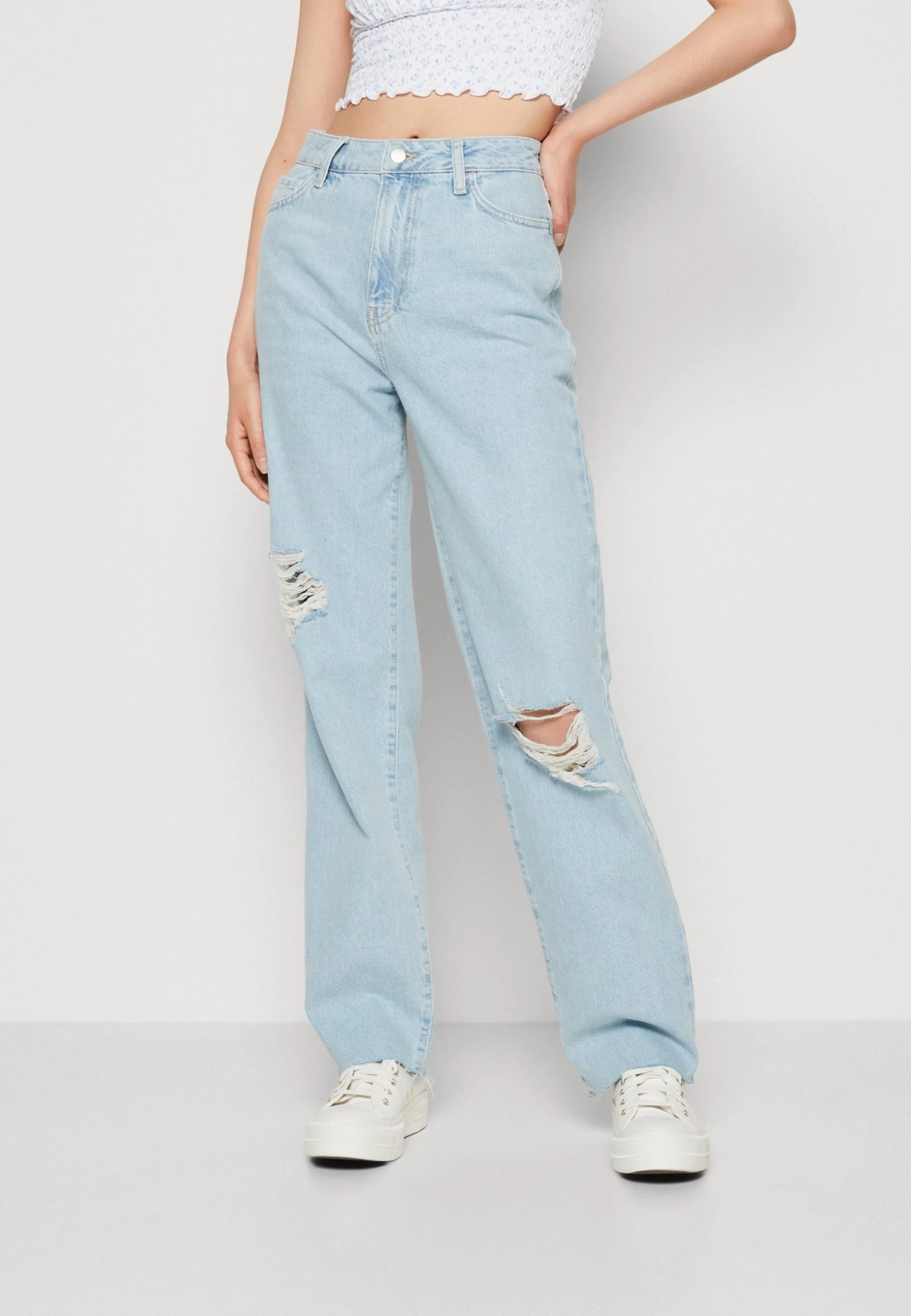Even&Odd Relaxed Fit Jeans - Light Blue Denim 1 Even&Odd Relaxed Fit Jeans - Light Blue Denim