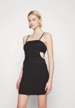 Even&Odd Strappy Open Waist Bodycon Mini Dress (Eo-Ss23-C130-Sp) / 802 - Black - Jerseyjurk - Black