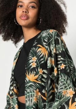 Even&Odd Lichte Jas - Black/Green/Yellow -Even&Odd 99f109d5d5f0492ca7c2b346bfd63f51