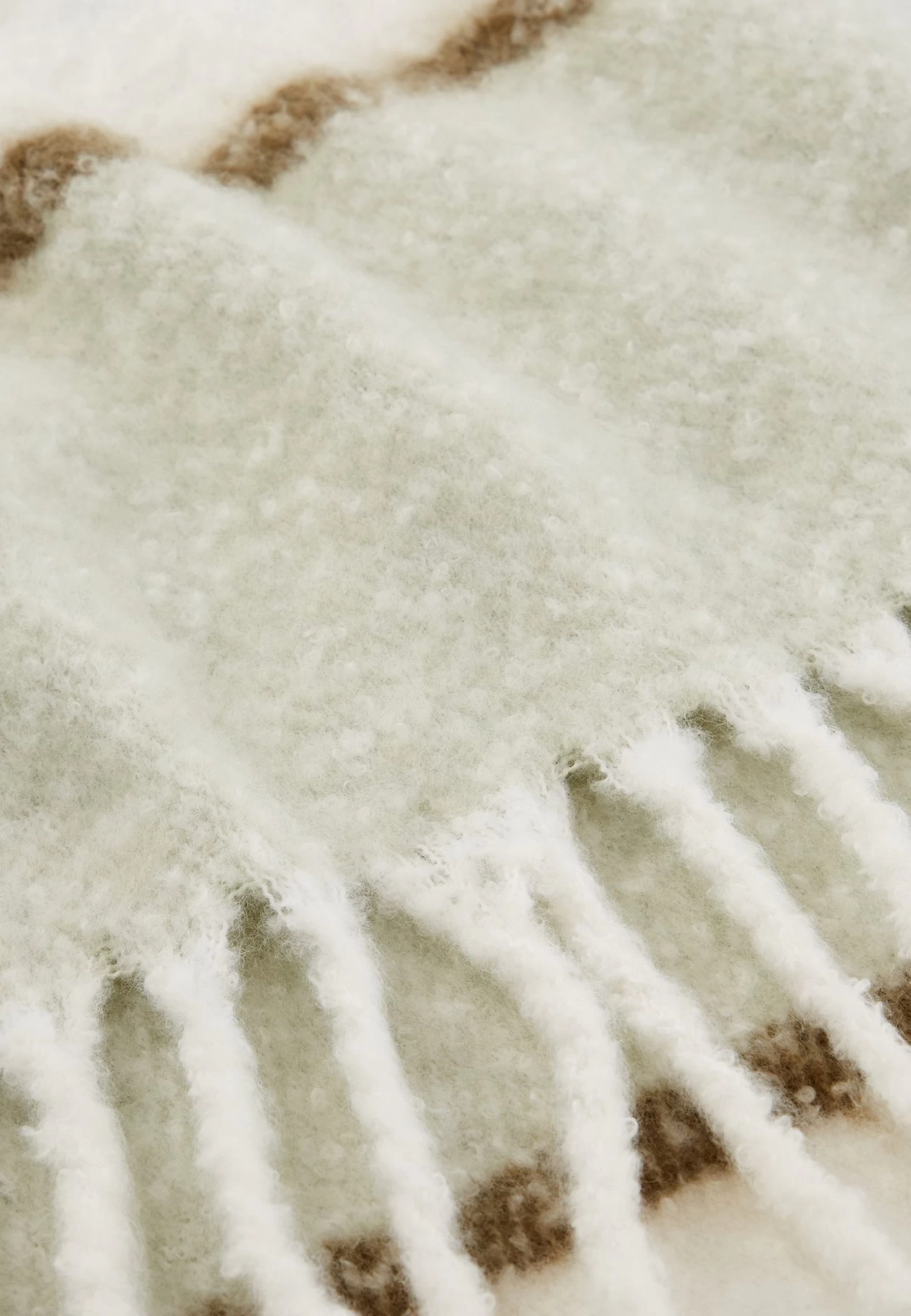 Even&Odd Sjaal - Green/White 6 Even&Odd Sjaal - Green/White - Afbeelding 6