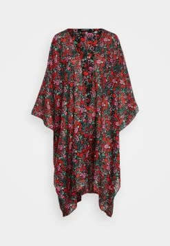Even&Odd Floral - Lichte Jas - Red -Even&Odd c065489f3ea147759aeb24966ae3ae0a