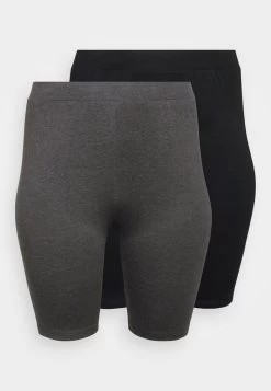 2 Pack- Shorts -Black/Mottled Dark Grey -Even&Odd cbea1d46ad6f4364a0aad79bca97105d