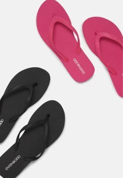 Even&Odd 2 Pack - Teenslippers - Black - Pink -Even&Odd f3f4408875a5433aa7066d11e28dab0d