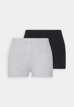 Even&Odd 2 Pack - Shorts - Black/Mottled Light Grey