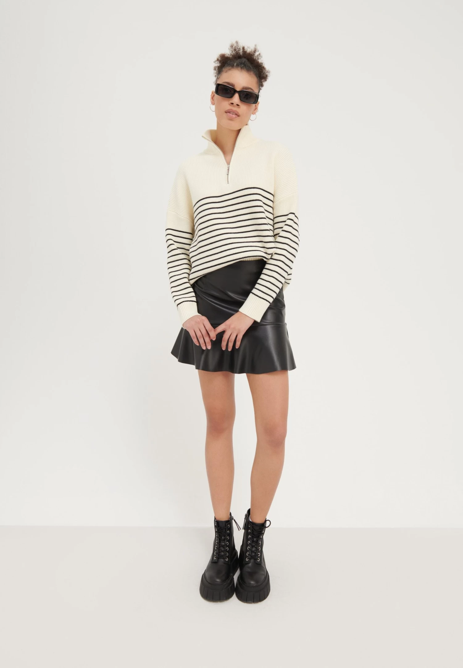 Even&Odd Leren Rok - Black 2 Even&Odd Leren Rok - Black - Afbeelding 2